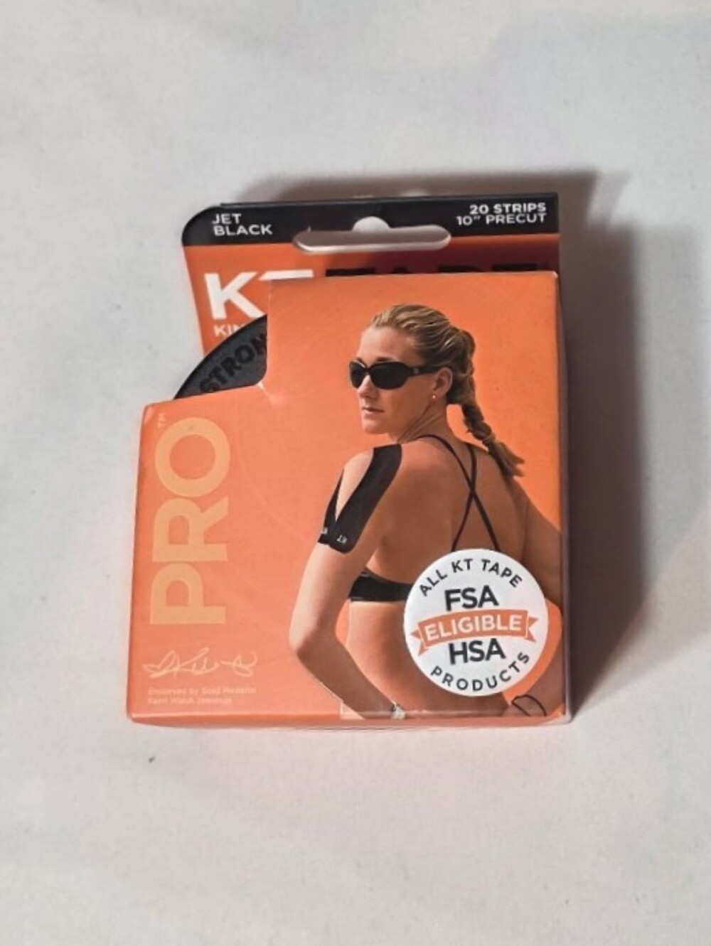 KT Tape Pro Kinesiology Therapeutic Sports Tape 20 Precut Strips Sport Rehab